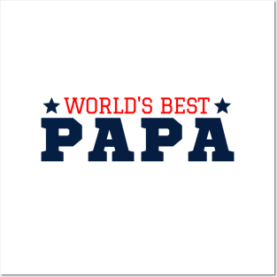 World's Best Papa Father's Day T-Shirt Posters and Art